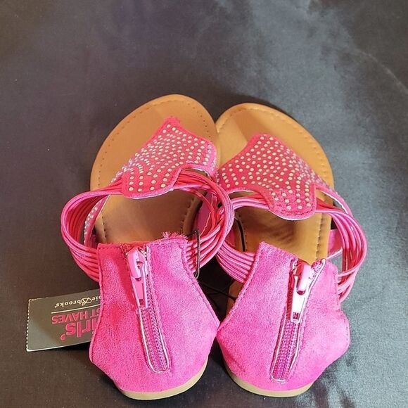 BRAND NEW BOBBIE BROOKS PINK SANDAL - Picture 6 of 12